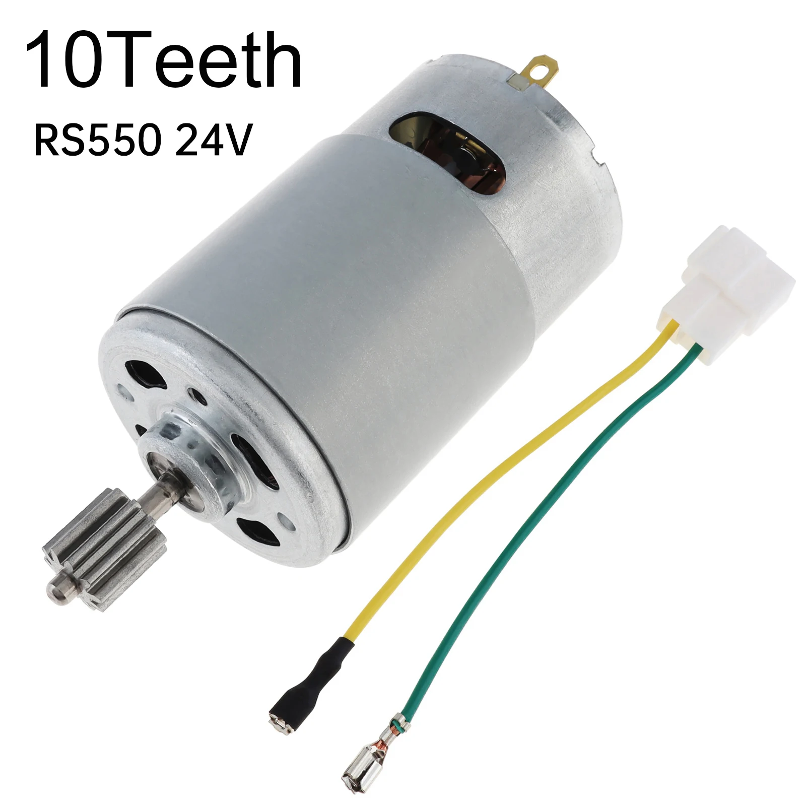 1pc RS550 10 Teeth 6V/12V/24V DC Motor 12000-40000 RPM Kids Ride On Toys Car Motor Speed Electric Motors for Remote Control Car