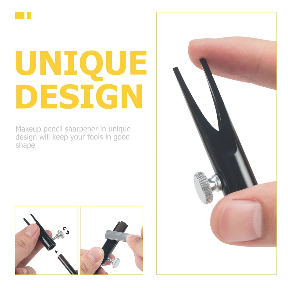 Eyebrow Sharpening Tool Electric Pencil Eyeliner Pencils Double Side Sharpener Aluminium Alloy