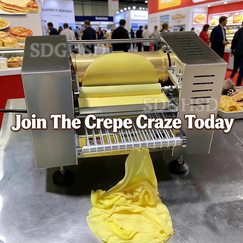 Crepe Automatic Machine Crepes Production Line Automatic Pancake Machine Layer Cake Making Thousand Layer Cake Machine