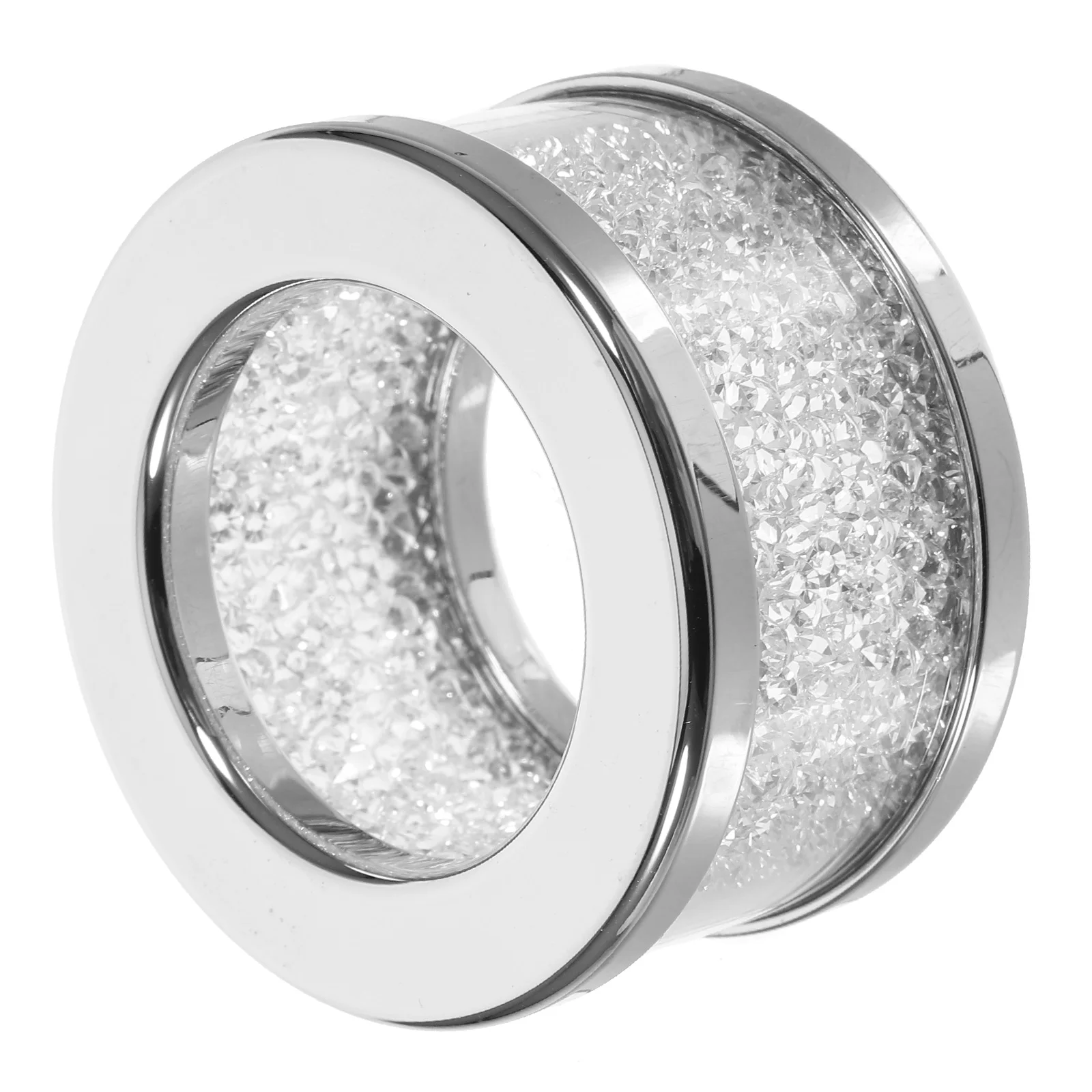 

Crystal Diamond Napkin Rings Silver Bling Table Decor Elegant Glass Buckles Reusable Wedding Party Festive Home Dining