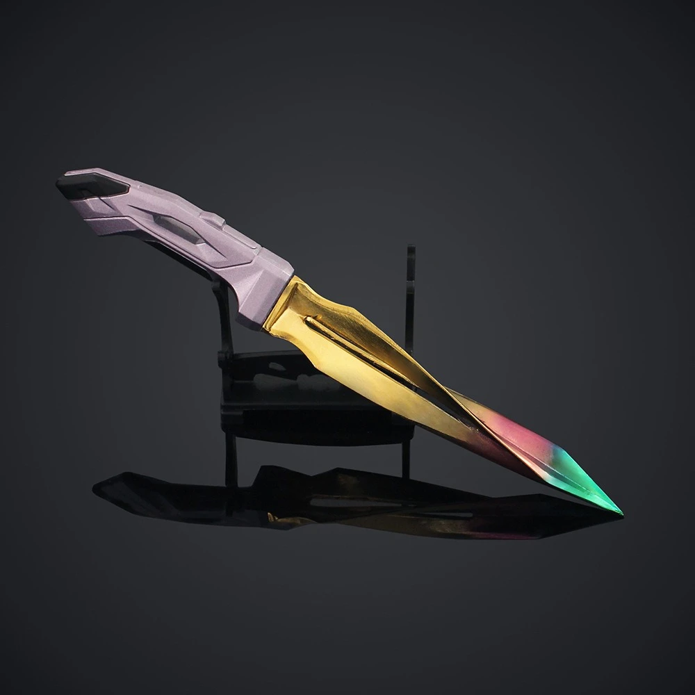 22cm Trident Valorante Phaseguard Game Peripherals Alloy Unsharpened Safe Toy Ornaments Collections Gift Cosplay Props for Boy