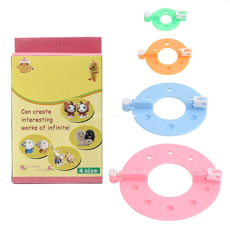 اليدوية الملونة الغزل الكرة صانع أداة المنزل استخدام الكرة النسيج جهاز الإبداعية نمط الحياكة الملحقات جهاز صنع الكرة