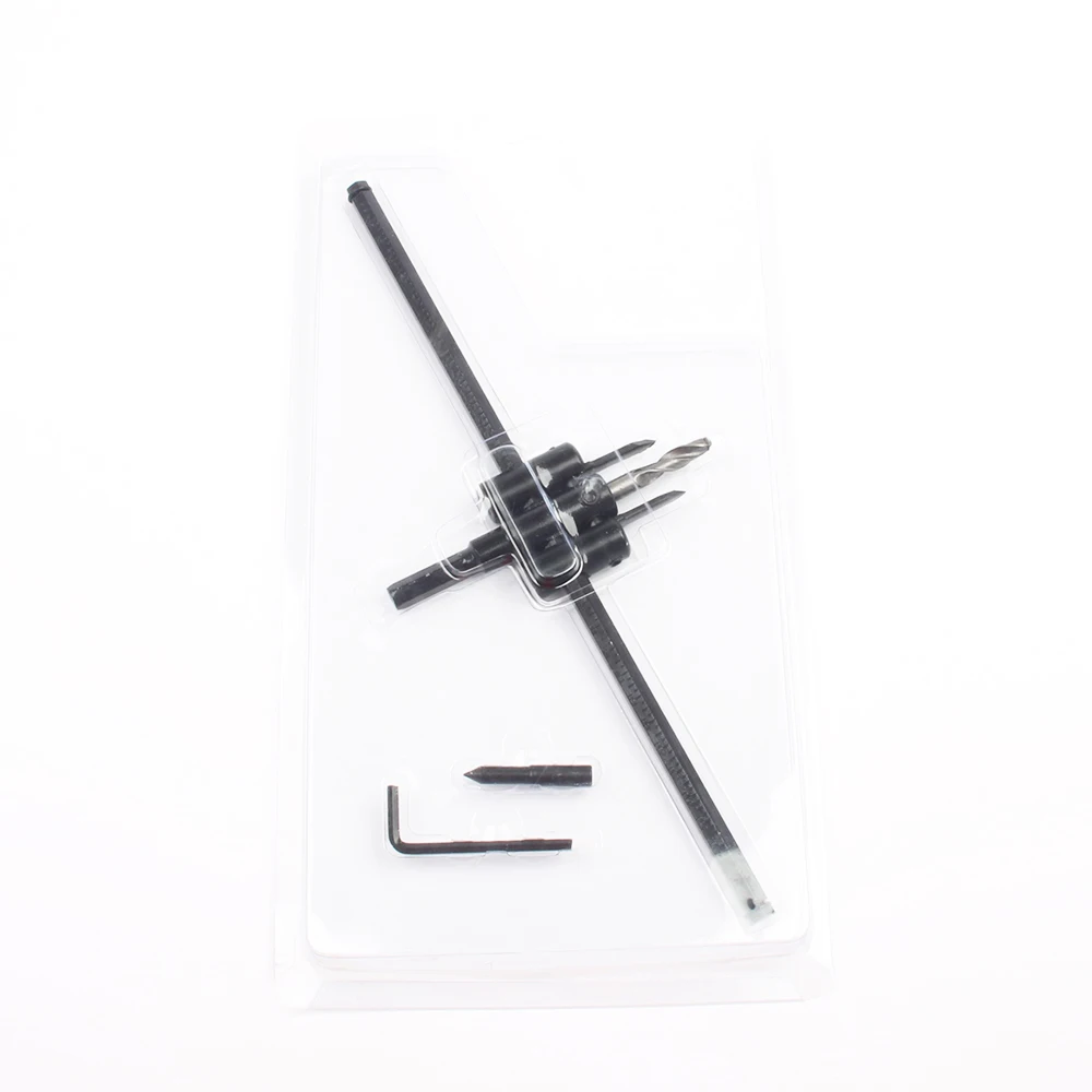 LUBAN regulowana metalowa drewniane kółko frez wiertła zestaw do cięcia narzędzie do majsterkowania 30mm-120mm czarne aluminium ostrze 30mm-200mm 30mm-300mm