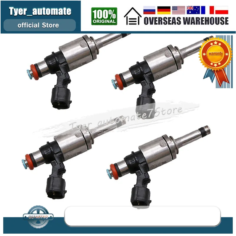 For 2016-2019 NISSAN QASHQAI J11 1.2 PETROL AUTO 16600-00Q2M 4X Fuel Injectors