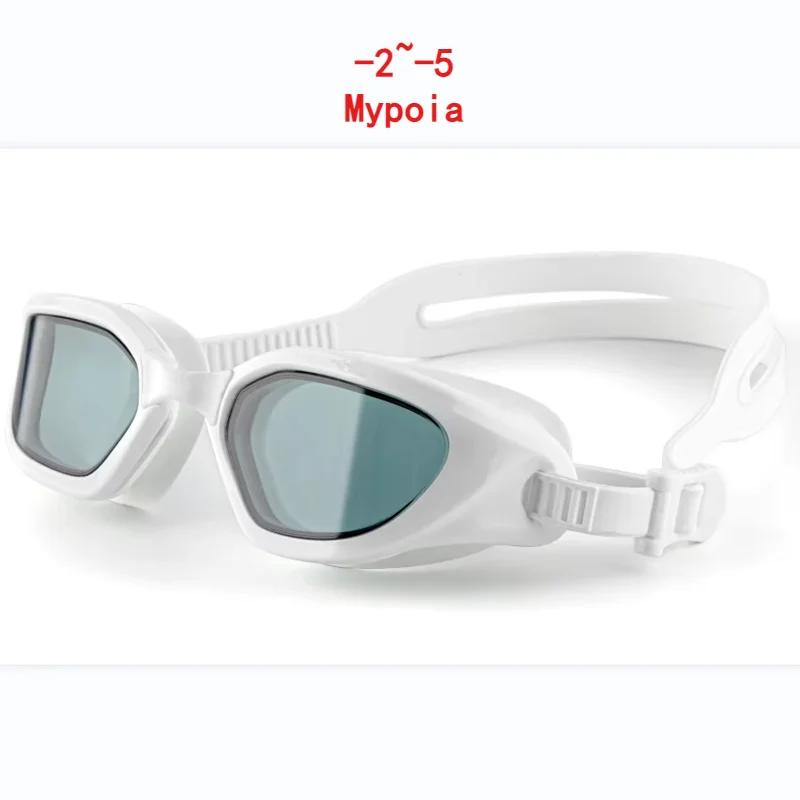 Okulary pływackie dla krótkowidzów dla mężczyzn i kobiet, okulary basenowe, wodoodporne okulary do sportów wodnych, anty-fogowe okulary optyczne