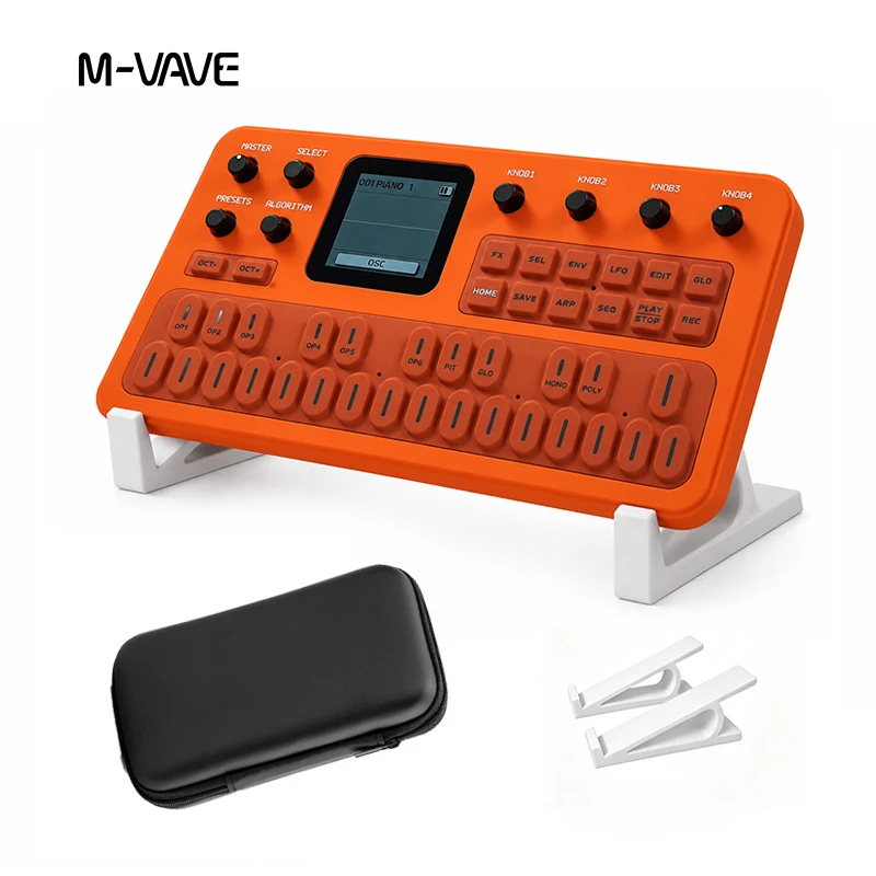 M Vave Fm1 Portable Synthesizer Midi Keyboard With Built In Speaker Outdoor Music Arrangement Controller Ready Stock