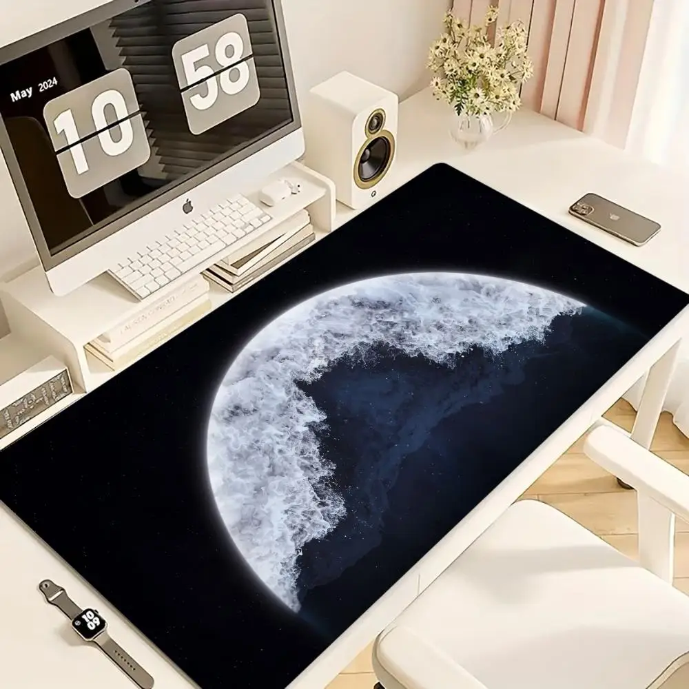 Wave Art Mouse Pad XXL Computer Accessories Office Game Table Mats Rubber Anti-slip Gaming Keyboard Mousepads XL Desk Pads 40X90