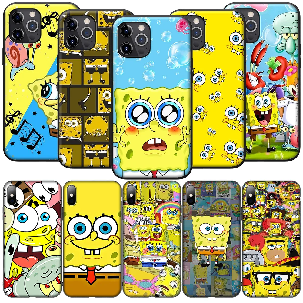 SO145 S-SpongeBobs Square Pants Sponges Bobs Cover Phone Case for Samsung Galaxy S20 S21 S22 S23 S24 Fe Plus Ultra Lite