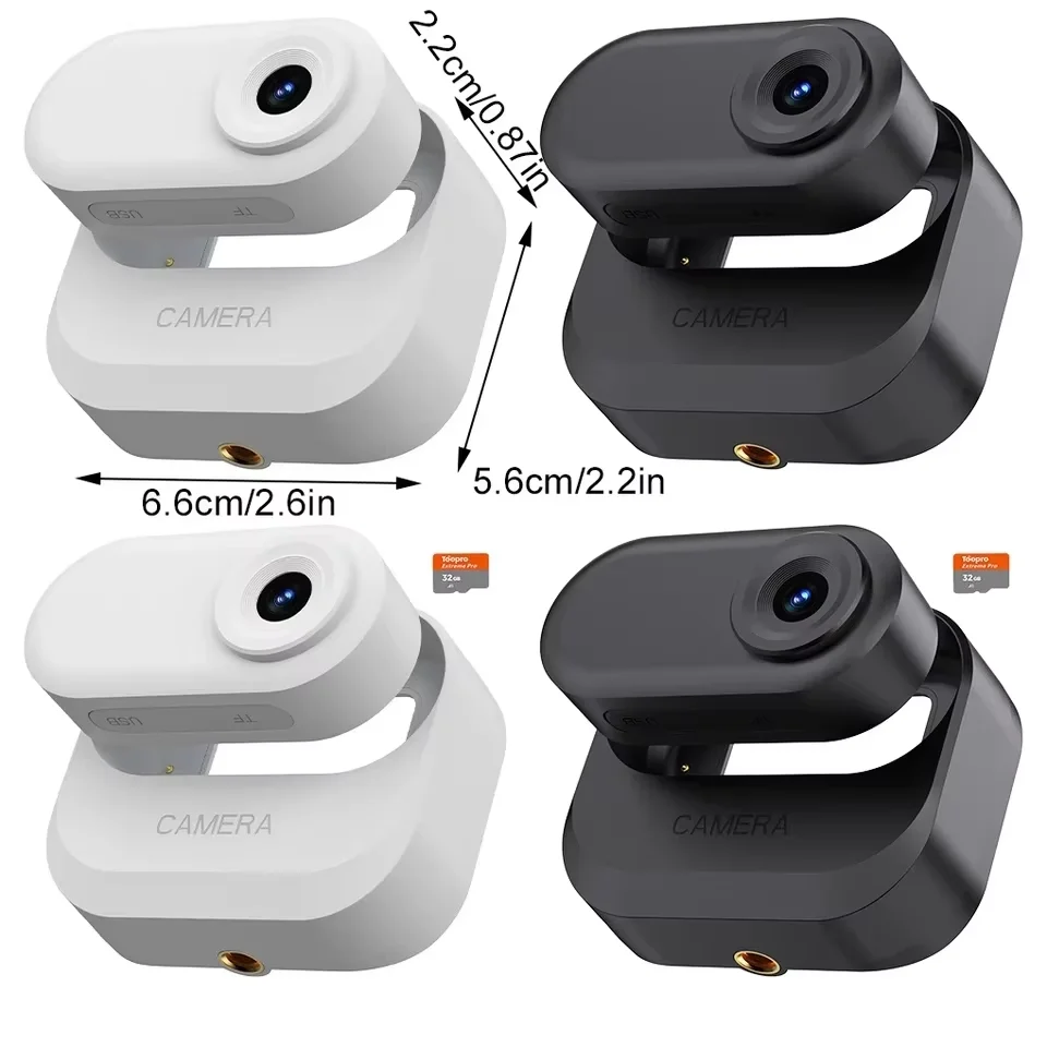 GO3 HD 1080P Haustierkamera mit Kragen, Anti-Shake, 1,47 Zoll HD-Farbbildschirm, Weitwinkel-Haustier-Sportkamera für Radfahren im Freien