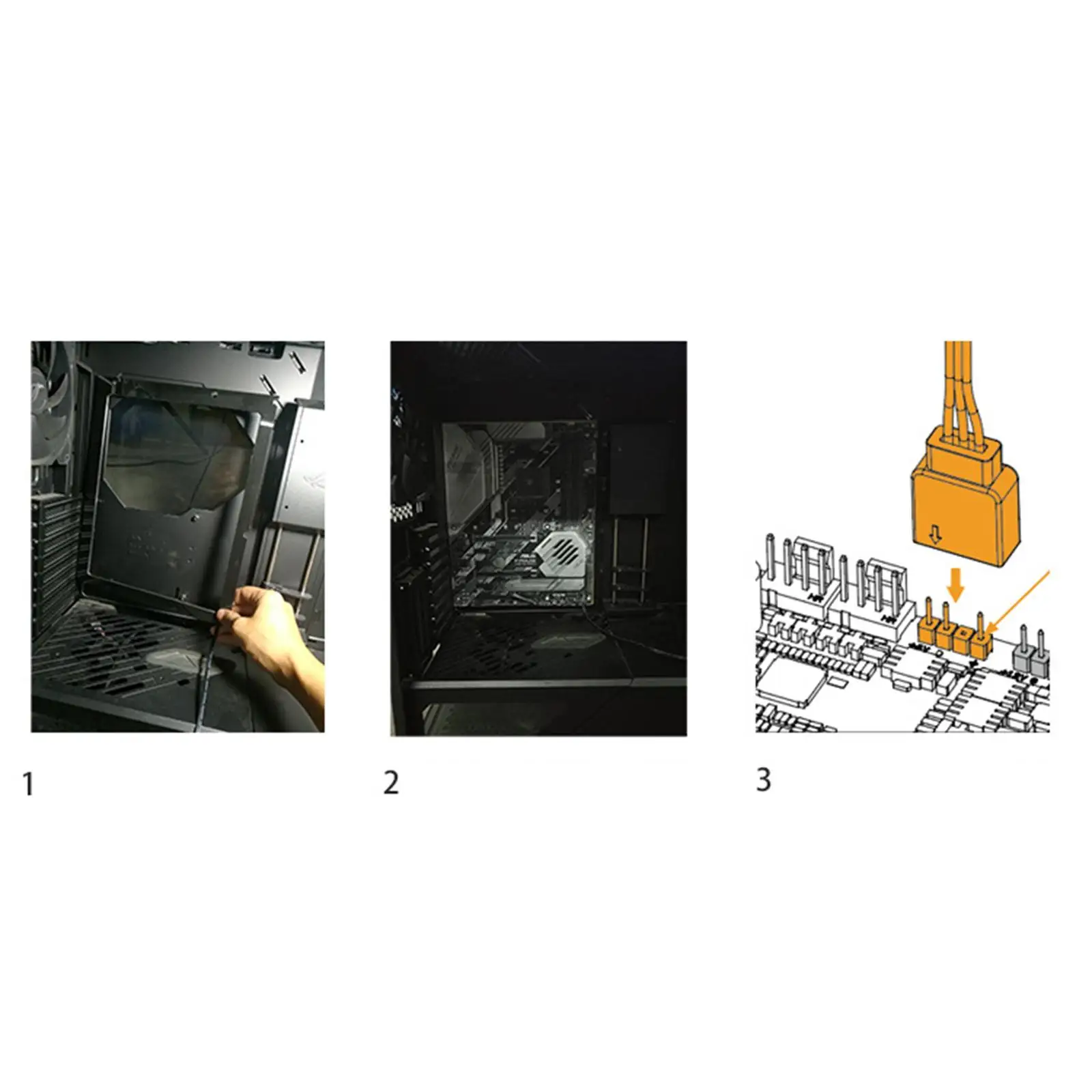 ATX RGB Backplate 5V Light-Emitting Decorative Back-Plane Back Light for ATX Mainboard Desktop PC Case RGB Back Light Cabinet