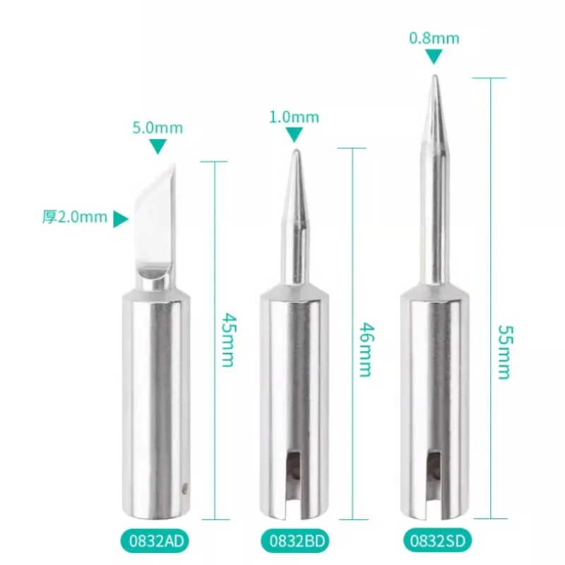 5PCS High-quality 0832BD SD AD CD FD Soldering Iron Head Compatible with Ersa Electric Soldering Iron Soldering Station