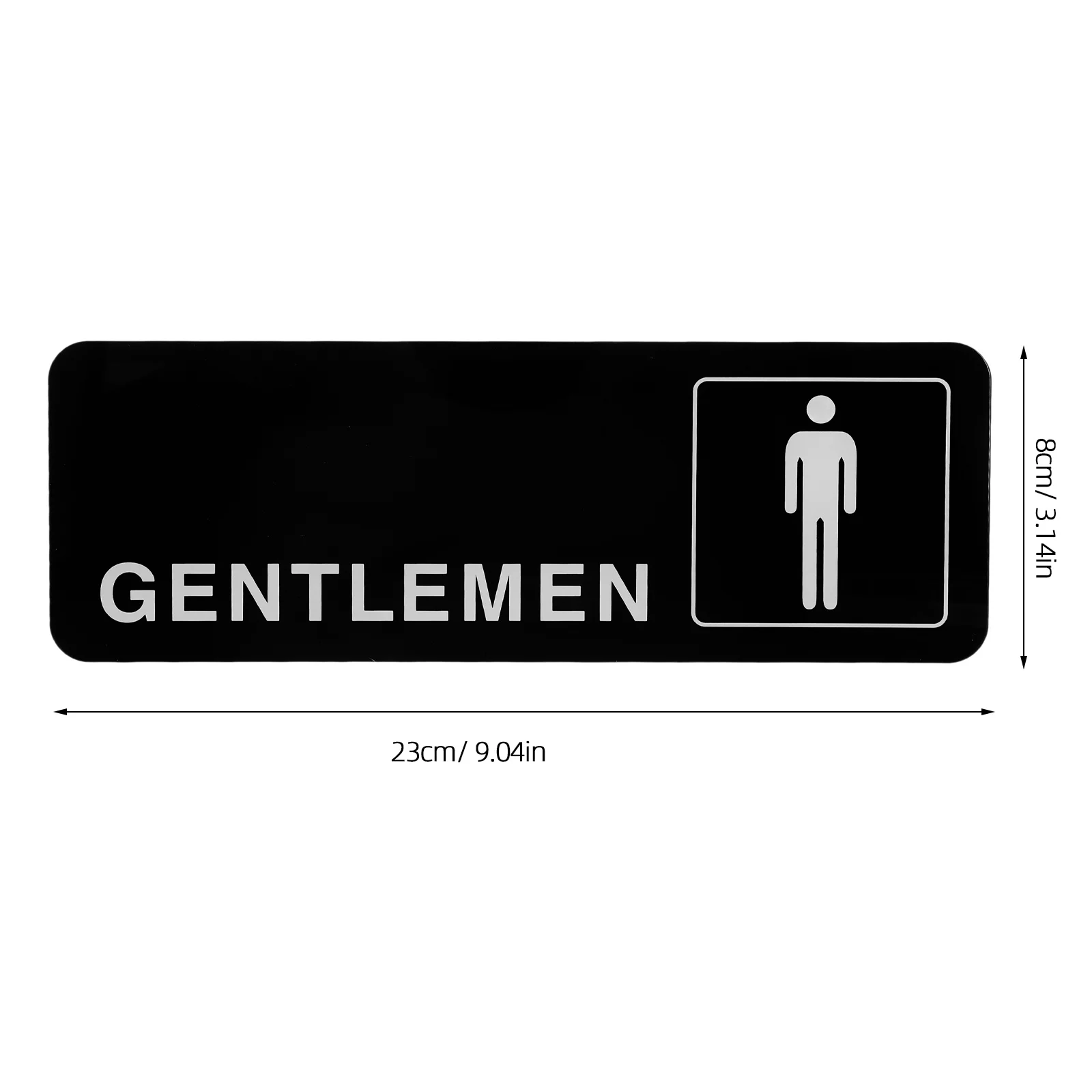 Bathroom Symbol Door Sign Commercial Signs for Business Cute Ladies Gentlemen Restroom Female Toilet