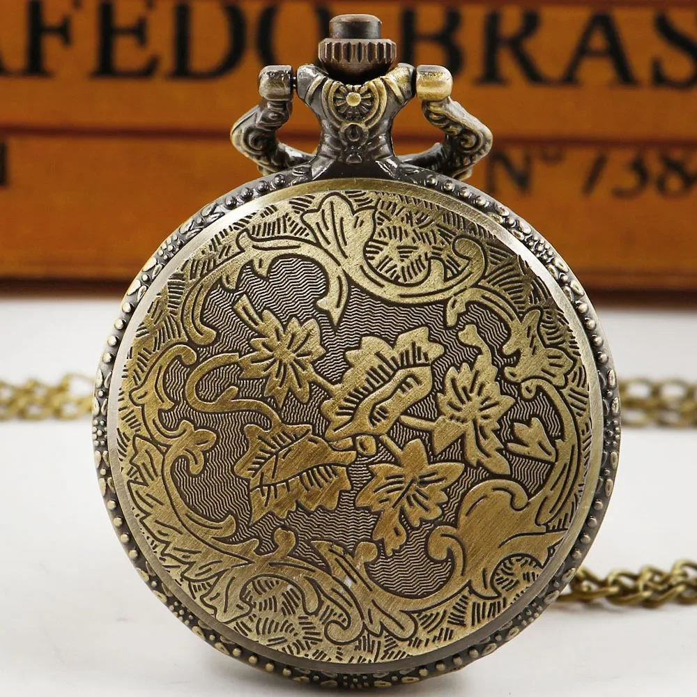 ساعات جيب كوارتز فريدة من نوعها للأطفال قلادة سلسلة بدلاية مجموعة فنية هدايا مع سلسلة للنساء والرجال #5