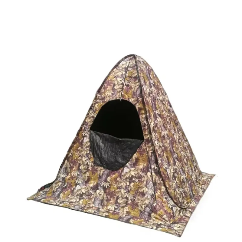 Automatic Wind Valley Pop Up Camouflage Hunting Tent Single Layer Steel Frame Polyester Fabric Outdoor Use 2-Person Capacity