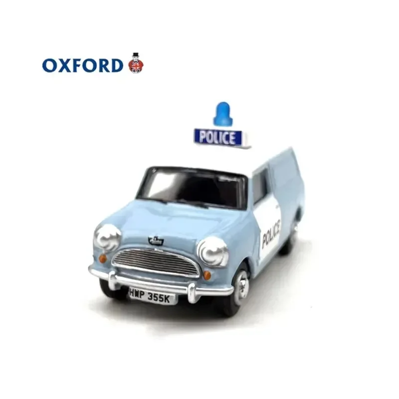 for OXFORD Diecast 1:76 Austin Mini Panda Alloy Vehicle Model Realistic Static Display Ornament Collectible Simulation Toy