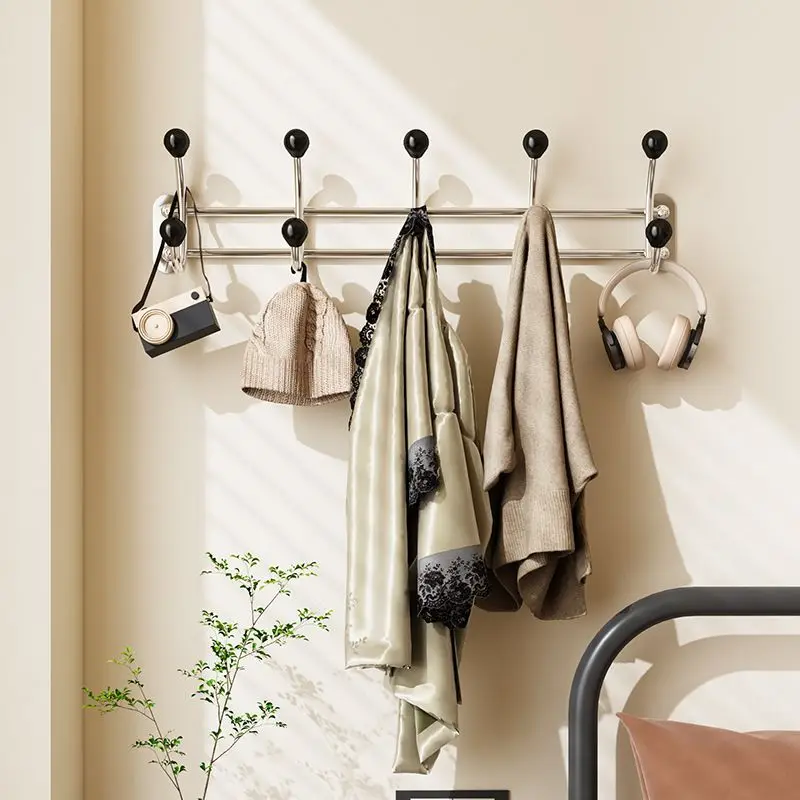 

Portable Wall Clothes Hanger No Drill White Wall Hangers Without Nails Simple Modern Entrance Hall Decoration Coat Hat