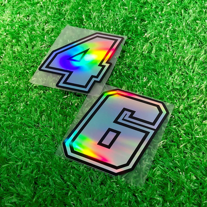 1PC Laser Number Motorcycle Sticker Waterproof for Motorbike Fuel Tank Helmet Box Scooter Decoration 0123456789 Vinyl Decals