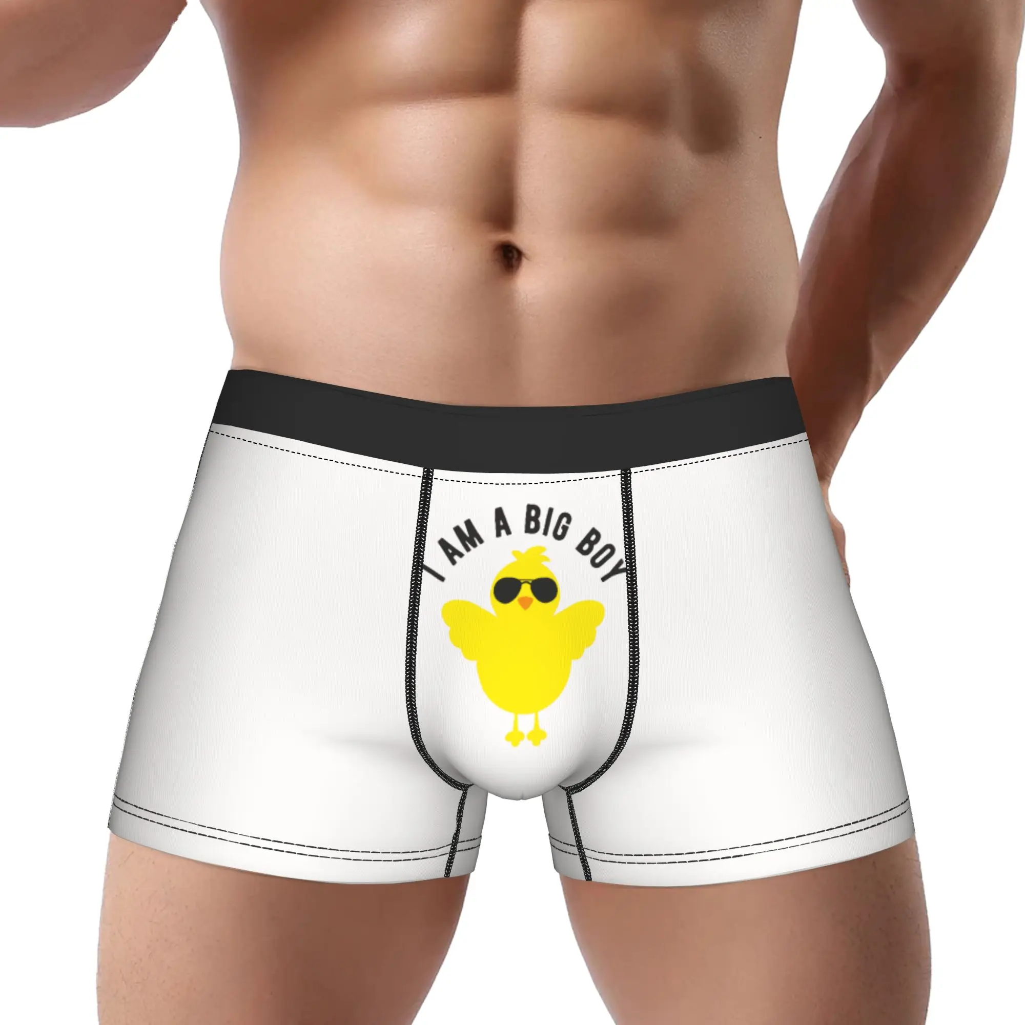 

I Am A Big Boy Underwear Man Polyester Boxer Briefs Underpants Printed