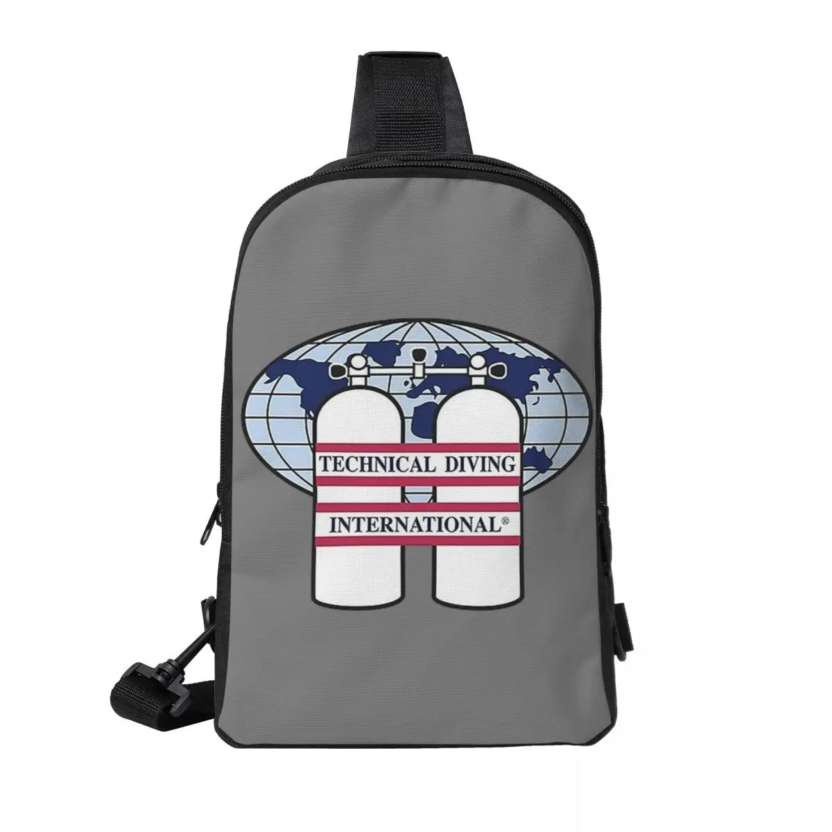 

Scuba Diving DIVE Scuba Diver Gift Chest Bag Men Sling Crossbody Backpack Chest Bag Traveling Hiking Daypack Shoulder Bag