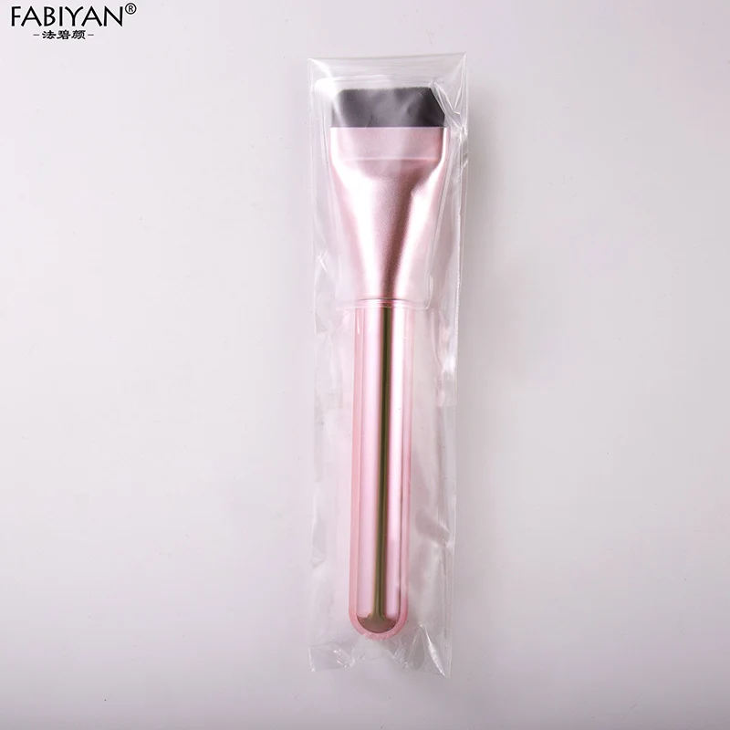 Brocha para base ultrafina, brochas de maquillaje de cabeza plana, brocha para máscara, crema de base mixta, brocha para contorno de rostro para mujer
