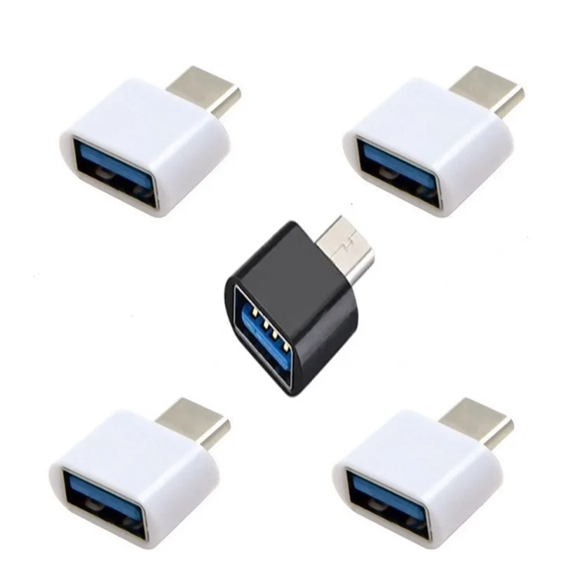 

10 100 PCS Universal Type-C to USB 2.0 OTG Adapter Micro to USB 2.0 Male To Female Adapter Connector Data Charger phone adapter