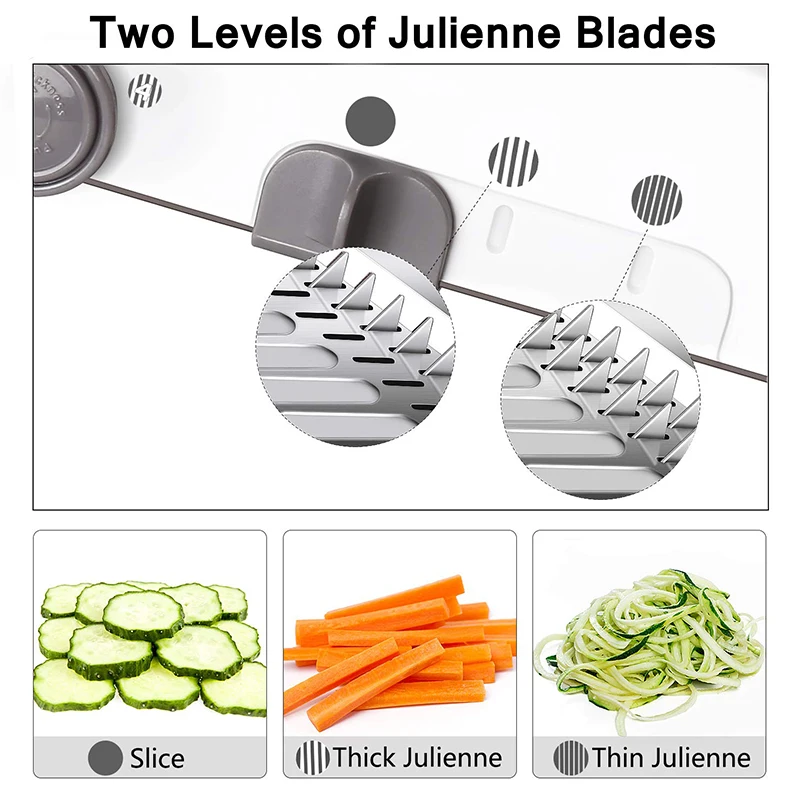 Vegetable Slicer Adjustable Stainless Steel Vegetable Slicer Onion Potato Slicer Cutter Julienner Grater Kitchen Tools