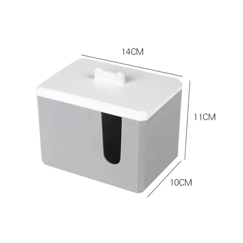 Cosmetic Cotton Storage Box Tape Cover Desktop Storage Makeup Remover Cotton Cosmetic Storage Portable Cotton Swab Box Dustproof