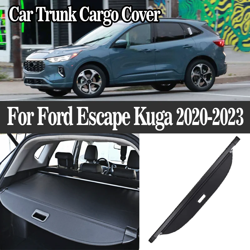 

Car Rear Trunk Cargo Cover Rear Trunk Storage Rack Covers Interior Car Storage Car Accessories For Ford Escape Kuga 2020-2023