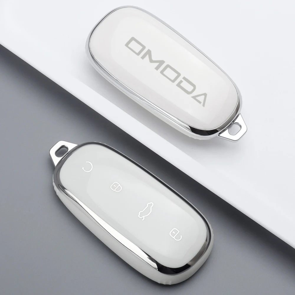 Weiche TPU Autoschlüssel-Schutzhülle für Chery Omoda 7 C7 Shs Phev 2025 2026 Schlüsselabdeckung Schlüsselanhänger Zubehör – Detail 6