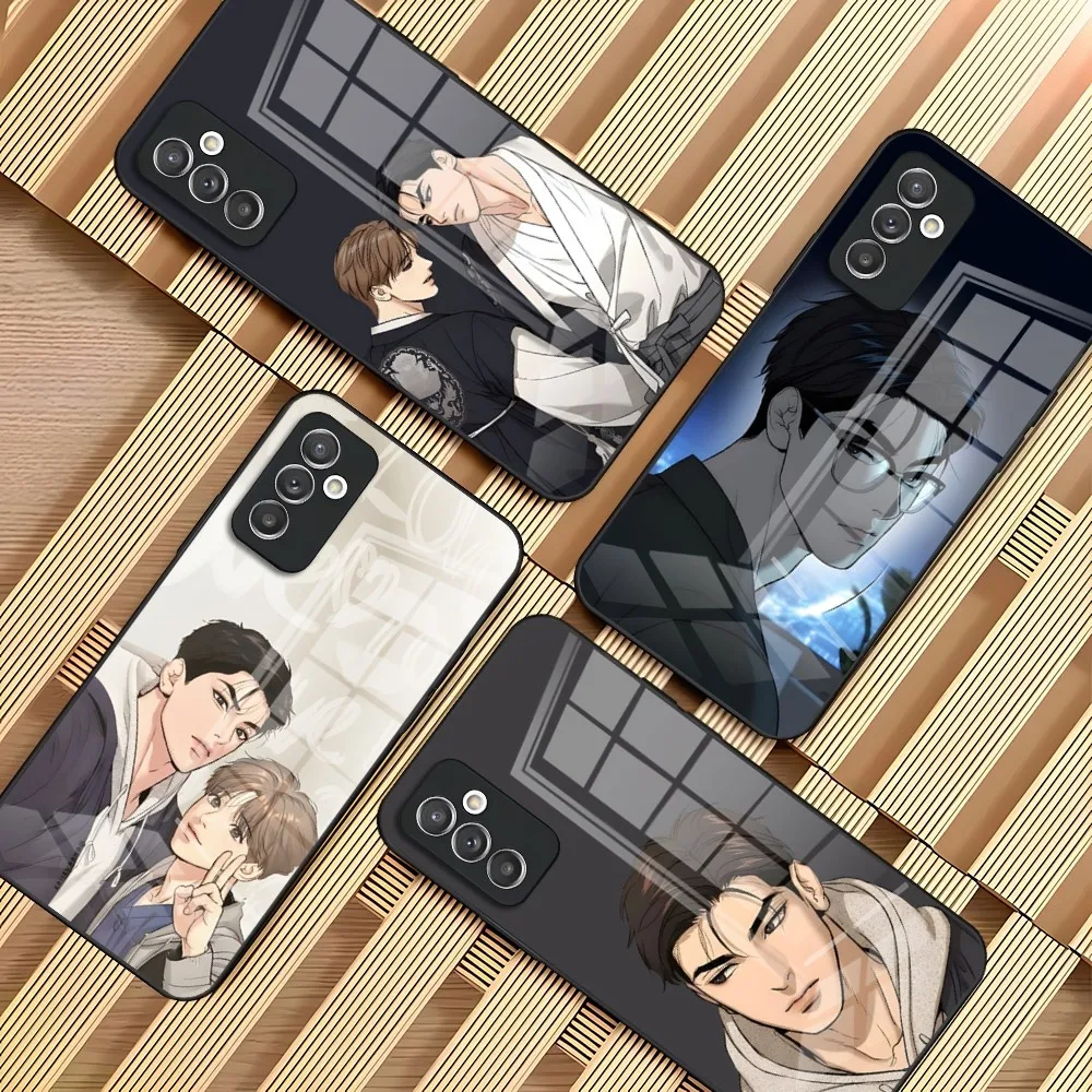 Joo Jaekyung Korean Comics Phone Case for Samsung S24 S23 S21 S20 S22 A24 A34 A54 A53 Note 20 Pro Ultra Plus Glass Back Cover