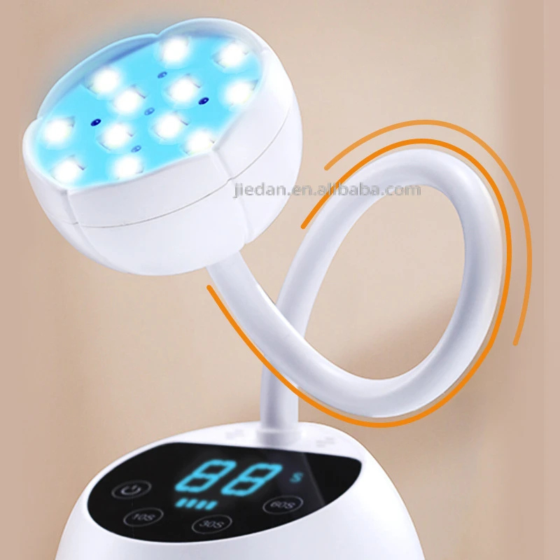 STLF LZS Nail UV LED Gel Lamp مصباح أظافر محمول لاسلكي قابل لإعادة الشحن مع مستشعر الأشعة تحت الحمراء مزود طاقة كهربائي #4