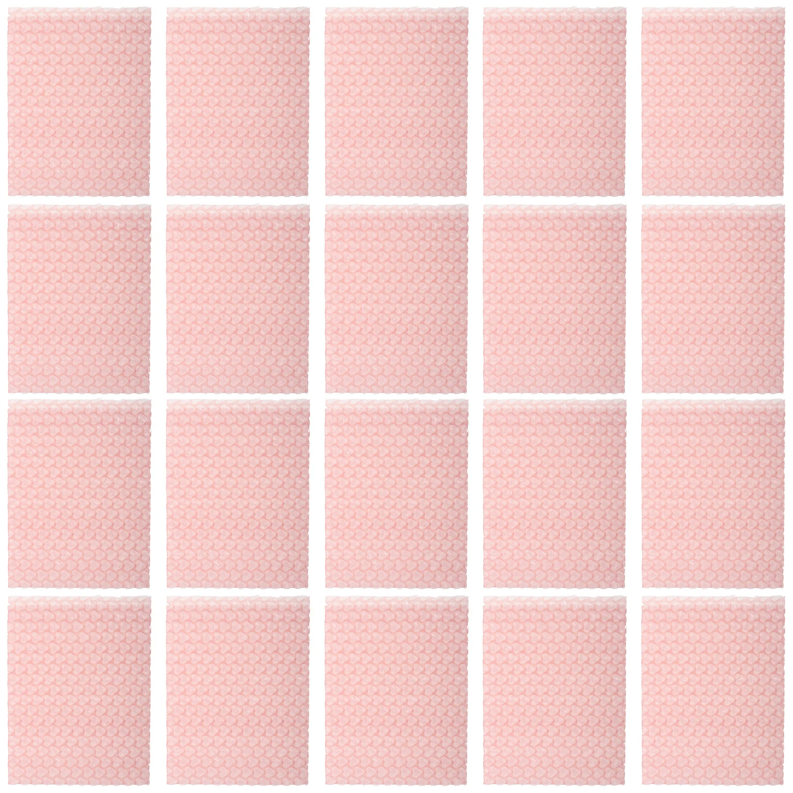 20 قطعة من أكياس فقاعات القلب المريحة، حل تخزين متين، مستلزمات شحن الأعمال الصغيرة، ملحقات فقاعات بريدية