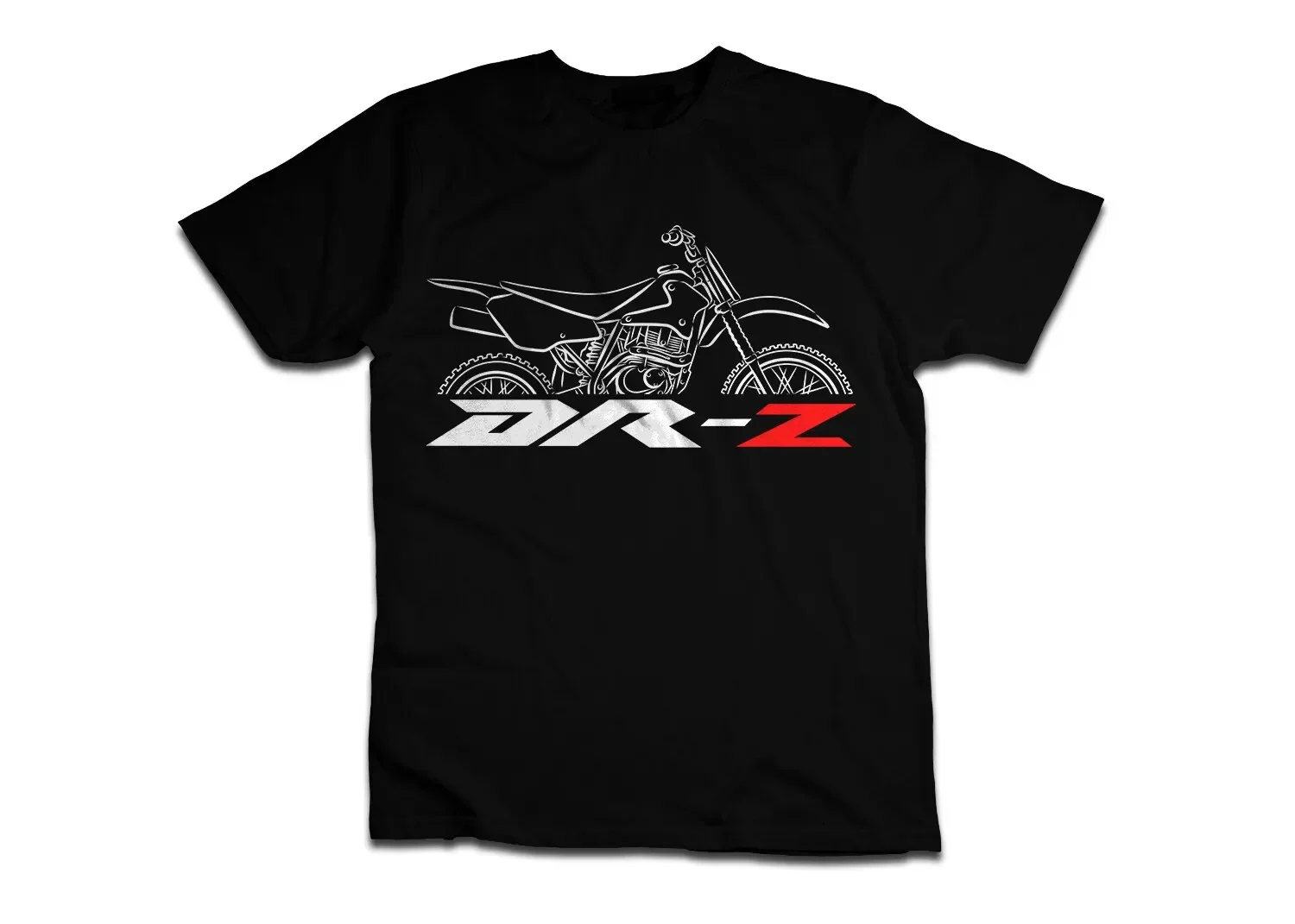 男性用オートバイグラフィックTシャツ,カジュアル,半袖,デュアルスポーツライダー,綿DR-Z,125, 100%,S-3XL,夏,2024