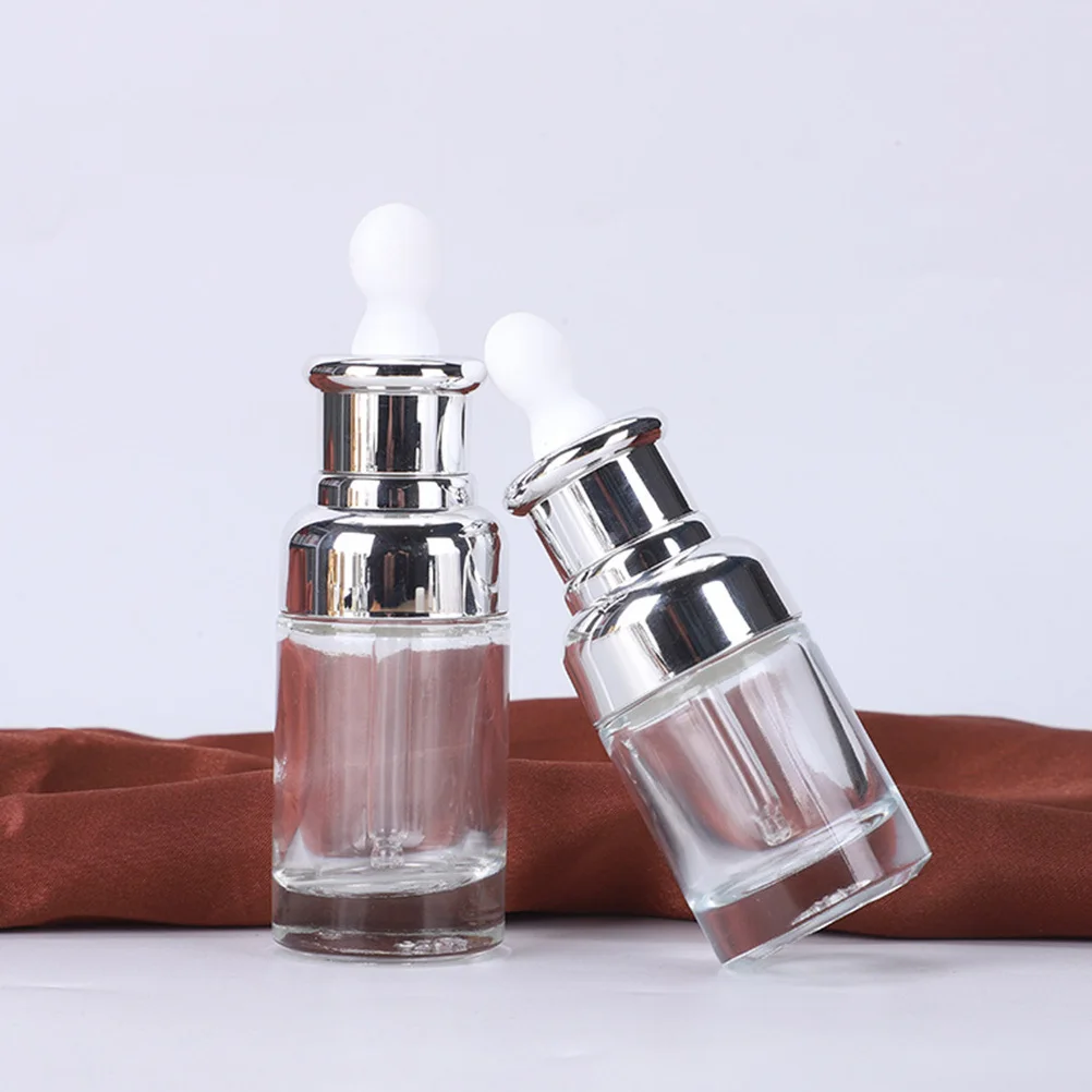 

3Pcs Dropper Bottle Set Small Empty Glass Bottles Oil Refillable Travel Sub Packaging Essential Oil Containers Perfume