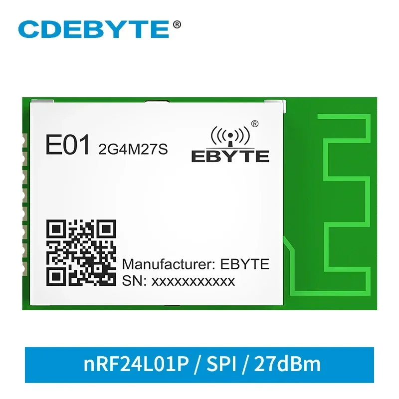nRF24L01P 2,4 ГГц RF модуль SPI высокой мощности 27 дБм CDEBYTE E01-2G4M27S PCB антенна беспроводной приемопередатчик и приемник