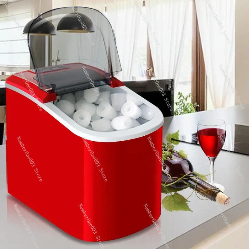 Automatic Bullet Ice Making Machine, Electric Commercial or Homeuse Countertop Ice Maker, Ice Cube Making Machine