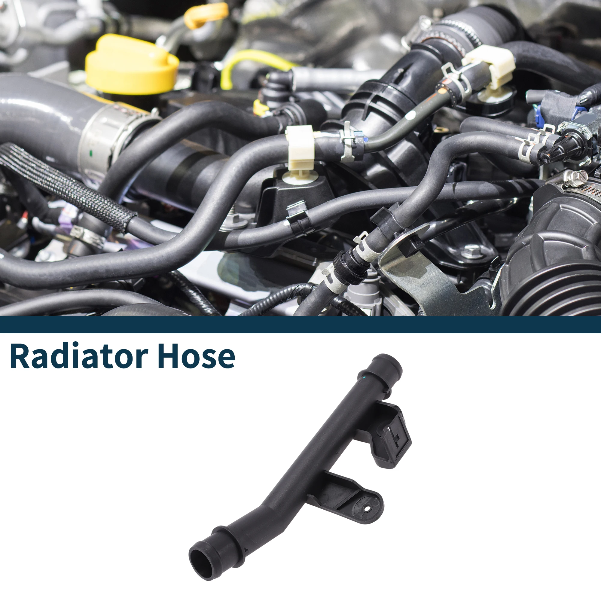 

Motoforti Radiator Hose Heater Hose No.C2Z15507 for Jaguar XF 2013-15 Plastic Cooling Liquid Tube Black 1 Pc