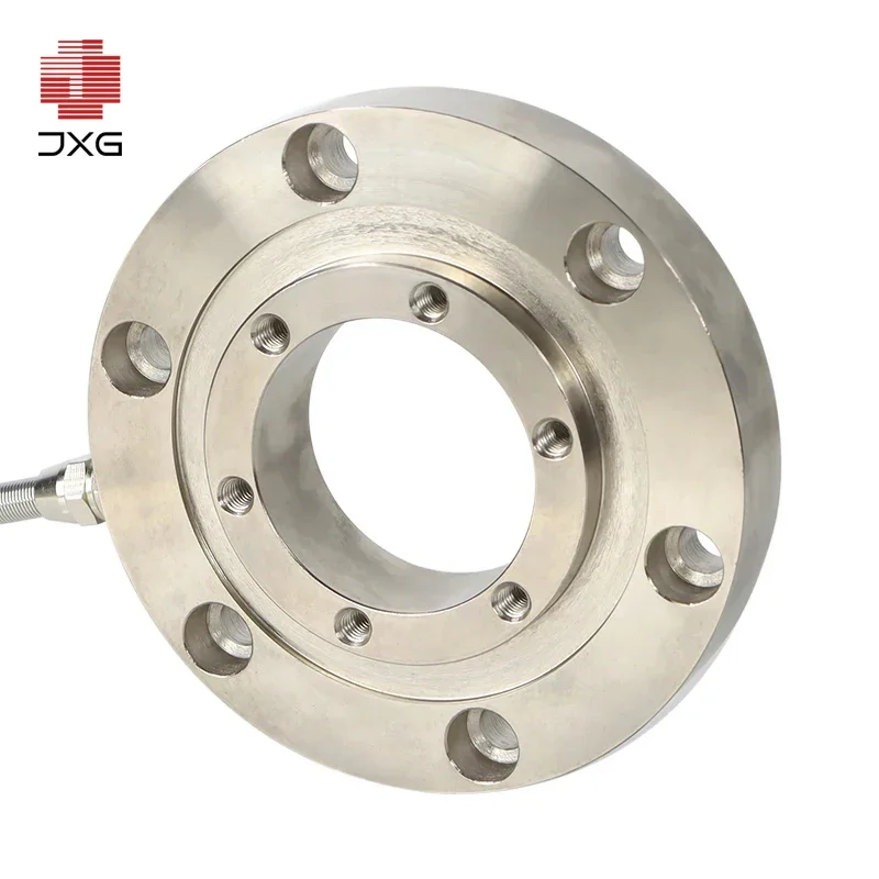 Industrial Sensor: Stainless Steel Ring Load Cell 100kg-5T, Thin Donut Washer Compression Force Sensor for Machinery