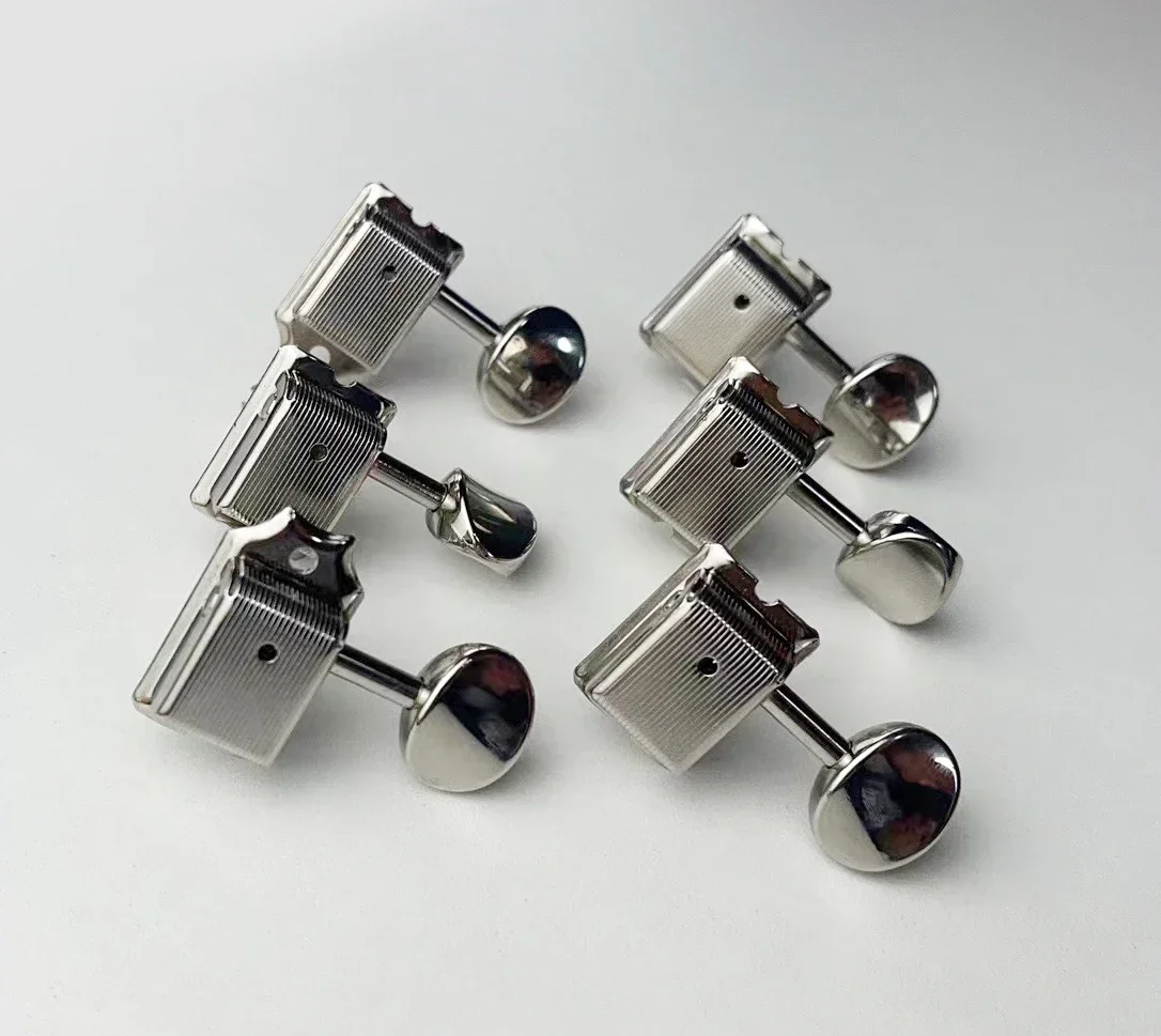 

GOTOH SD91-05M Kluson Vintage 6-In-Line Electric Guitar Machine Heads Tuners Nickel Tuning Pegs Made in Japan without Box