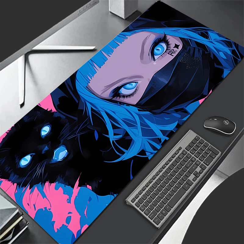 Tamanho grande mousepad diabo oni máscara mouse pad acessórios de jogos computador portátil velocidade mini pc gamer teclado tapete de mesa mousepads