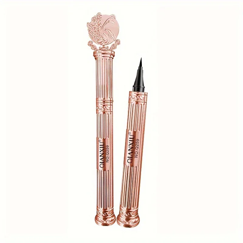Rose Gold Liquid Eyeliner - อายไลเนอร์สีดําธรรมชาติคุณภาพสูง กันน้ํา แห้งเร็ว ติดทนนาน