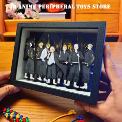 19CM New Anime Tokyo Revengers 3D Art Painting Manjiro Sano Cartoon Figure Collect Picture Handmade Desktop Decora Fans Gift