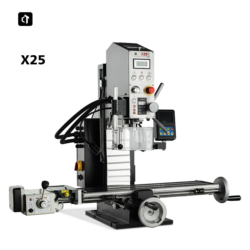 CTMACH X25 High-Performance Milling Machine 750w Brushless Motor Drill&Mill Machine with 3-axis Digital Readout