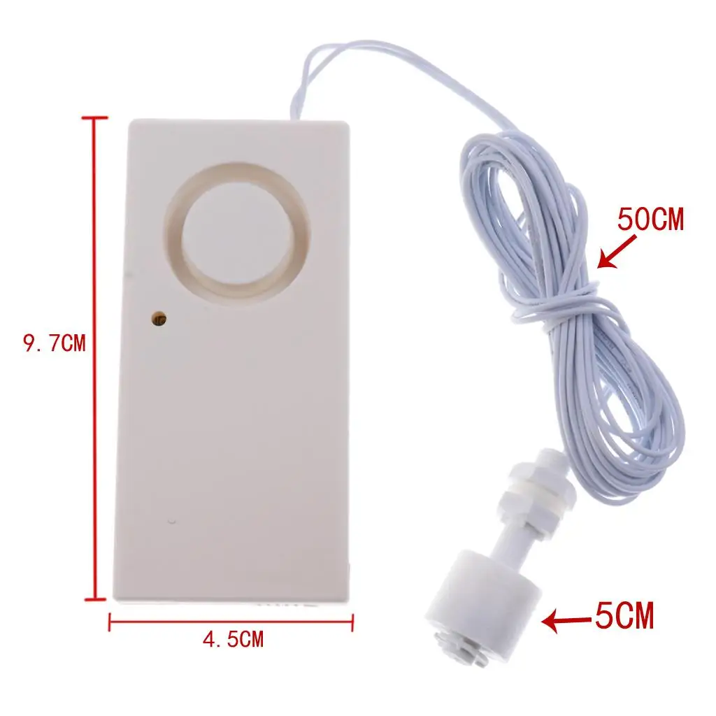 Sensor de fugas de agua para el hogar, Detector de desbordamiento de líquido, flujo de agua, 120db, mantener seco y limpio, cocina, baño, inodoro