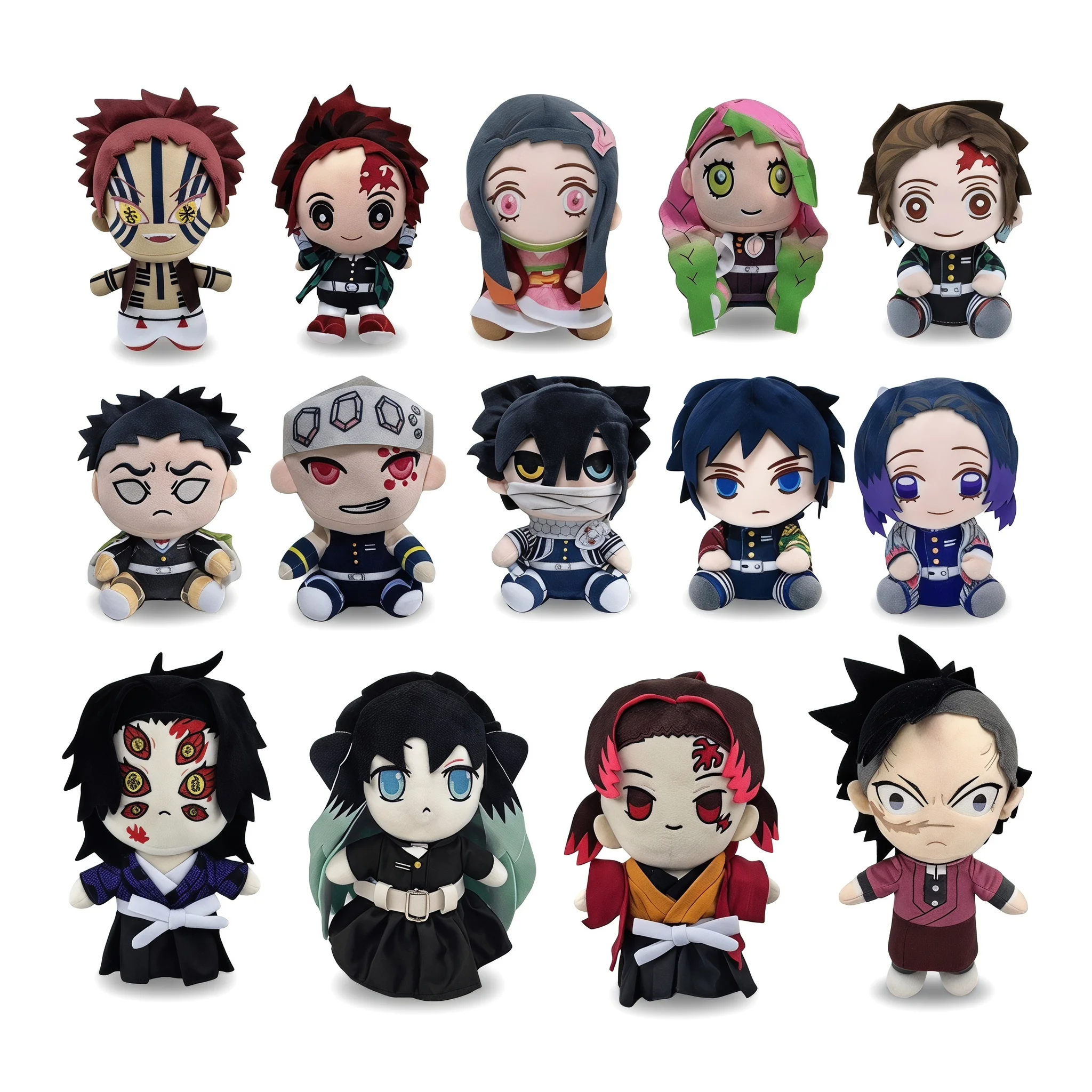 Heiß begehrtes Anime-Plüschtier im Demon Slayer-Stil, Cartoon-Figur, Sammlerpuppe, Schreibtischdekoration, Cosplay-Sammlerstück, Deko-Geschenk