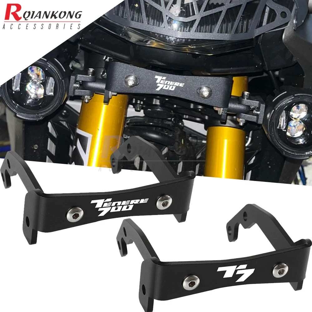 

2019-2020-2021-2022-2023-2024 Auxiliary Light Bracket Holder Fog Lamp Mounts For Yamaha T7 Tenere 700 World Rally / World Raid