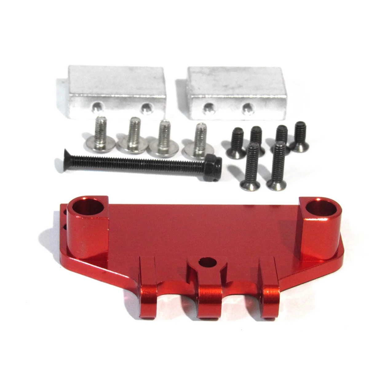 

A17I For Mn86 Mn128 Rc Car Upgrade Parts Servo Mount Front Link Rods Bracket Mount Set Accessories Parts Red