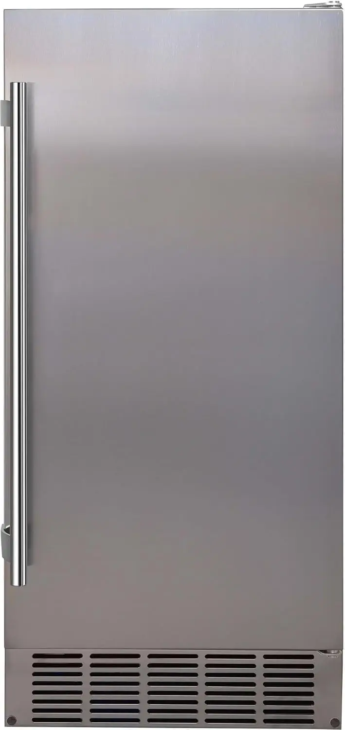 EdgeStar IB250 15 Inch Wide 20 Lbs. Capacity Free Standing and Undercounter Ice Maker with 25 Lbs. Daily Ice Production - Stainless Steel