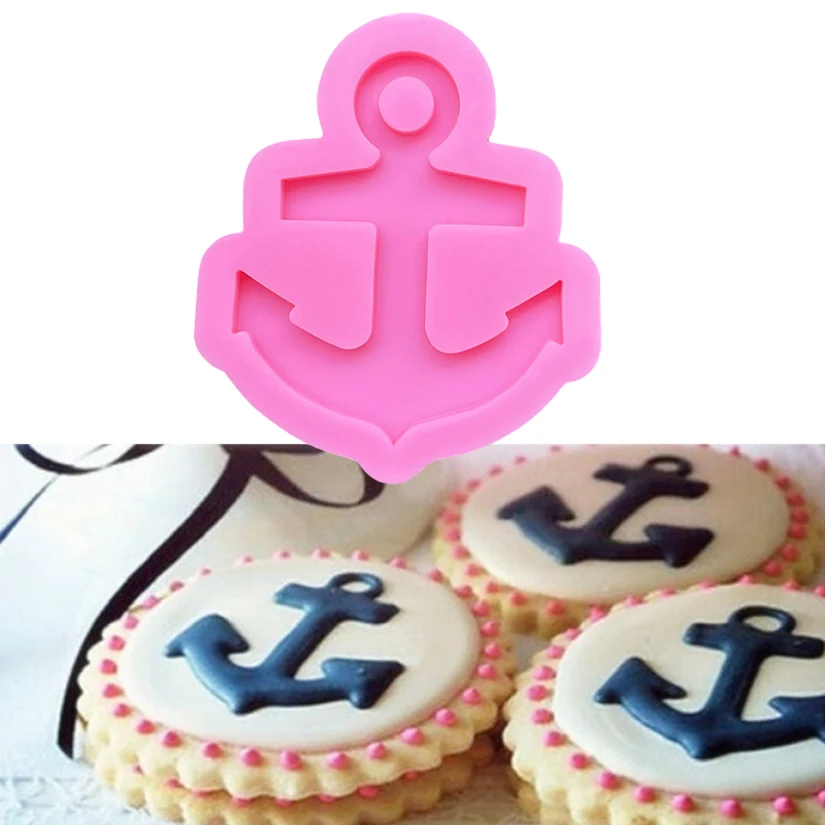 Anchor Silicone Sugarcraft Mold Resin Tools Cupcake Baking Mould Fondant Cake Decorating Tools