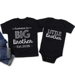 Promoted To Big Brother Est. 2025 Matching Brother Shirts Baby Announcement New Big Bro Gift Matching Sibling Shirts Clothes